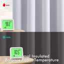MIULEE Blackout Curtains for Bedroom Living Room 2 Panels, Thermal Insulated Room Darkening Drapes Grommet Noise Reducing Light Blocking Window Treatments 84 Inches Long 50x84 Inch Greyish White