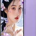 Unlocked 3G Mobile Phone, 6.6-inch Screen 16GB ROM (SD to 128GB), Dual SIM Dual Cameras, Android 10.0 OS, Face ID Cell Phones (Purple)