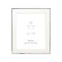 Isaac Jacobs 10x12 (Matted 8x10) Silver Metal Picture Frame, Classic Metal Photo Frame Made For Tabletop & Hanging Display, Photo Gallery and Wall Art (10x12 (Matted 8x10), Silver)