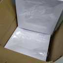 Xthrotsenk White Square Plastic Plates 100 Packs Disposable Dessert Plates 6.5" Cake Appetizer Salad Reusable Heavy Duty Plate for Wedding Party