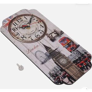 Retro Wall Clock, Accurate Pointer, Silent, MDF Material, European Style, Noble Decoration, Wall Hanging for Bedrooms, Living Rooms, Offices