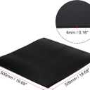 PATIKIL Shock Absorbing Mat, 1 Pcs Rubber Anti Vibration Pads 20" x 20" x 0.16" for HAVC Washing Dryer Air Conditioner Garage Floors Car, Black