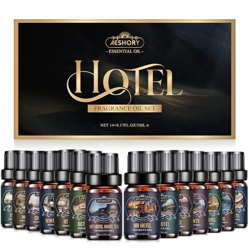 Hotel Diffuser Oils Set - 14Pcs Luxury Fragrance Oil Blend Hotel Scent Essential Oils Set for Diffuser, Soap & Candle Making