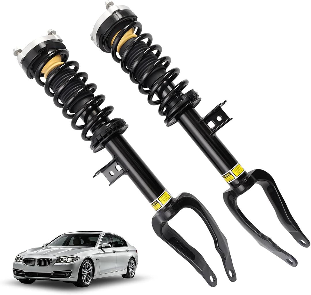 2PCS Front Shock Strut Assembly Fit for 2011-2016 BMW F06 F10 F11 F12 F13 F18 xDrive AWD, Fit for 2011-2016 535i 550i, Fit for 2013-2019 650i 640i xDrive Gran Coupe Replace 31316784013 31316798779