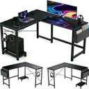 L Shaped Desk, 50 Inch Reversible Computer Desk with CPU Stand, 43" W x 50" L x 29" H