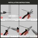 homdiy 10 Pack Solid Cabinet Knobs Black Dresser Knobs Single Hole Drawer Knobs Black Kitchen Hardware for Dresser Drawer