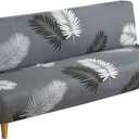 Cornasee Stretch Sofa Bed Cover Futon Slipcover,Full Folding Armless Sofa Covers Furniture Protector,Easily Removable and Machine Washable (G)