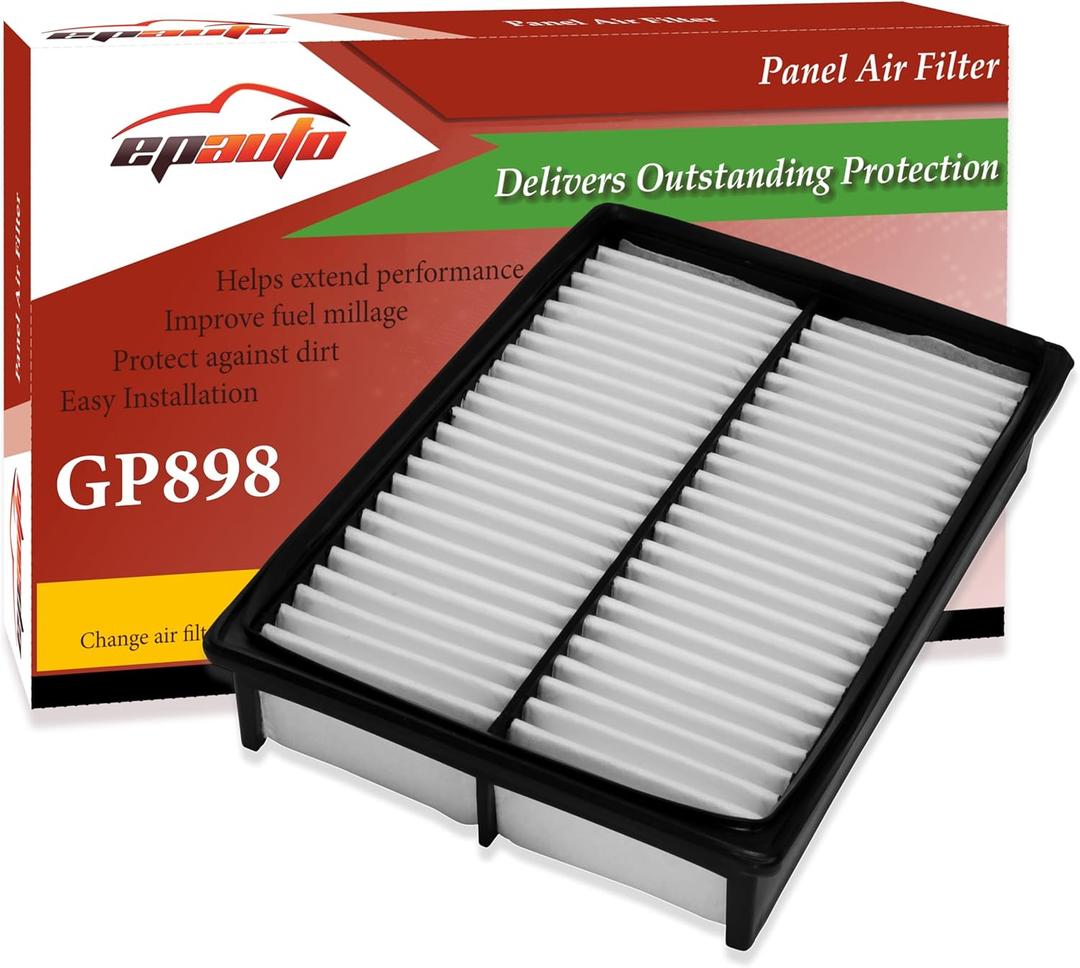 EPAuto GP898 (CA9898) Engine Air Filter, Replacement for Mazda3 / 3 Sport(20042013), Mazda5 (20062017)  For NON-SkyActiv Engines Only  Rigid Panel Filter for Improved Airflow, Efficiency & OEM Fit
