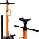 Underhoist Support Stand, 1-Ton Capacity, 3-Section Adjustable Height 34.8'' to 70.9'', Self-Locking Threaded Screw with Thrust Bearing Pole Jack, 2 Replaceable Saddles for Vehicle Component Support
