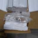 DIYHD 42X80in Accordion Interior Door with Frosted Acrylic Glass,Multifold Closet Door,Includes Installation Hardware Handle and Lock