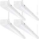 ANTLUX 110W LED Linear Strip Lights 8FT LED Shop Lights, 12000 Lumens, 5000K, 8 Foot Garage Light, Surface Mount and Hanging Ceiling Lighting Fixture, Fluorescent Tube Replacement, 4 Pack