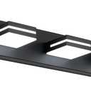 SineRise LED Modern Bathroom Vanity Light Fixtures (5-Light, 40-Inch, Dimmable), Matte Black Modern Acrylic Bathroom Wall Lighting Fixtures Over Mirror (Cool White 6000K)