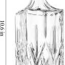 Whiskey Decanter With Glass Stopper ,25 oz Liquor Decanter For Alcohol , Wine , Scotch , Brandy or Bourbon Decanter , Lead-Free Crystal Decanter
