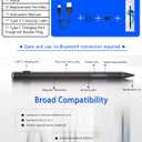 Surface Pencil - Stylus for Surface Pro 12/11/10/X/9/8/7/7+/6/5/Go 3/Go 2/Book/Laptop 5/Studio 2 with 4Nibs, 4096 Pressure Sensitivity Palm Rejection Rehargeable Surface Pro Pen Stylus