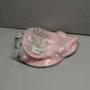 Set of 3 Pink Cake Stands, QENUIITEA Metal Round Cake Holder Dessert Pie Pizza Display Stand 8" 10" 12" Serving Tray Decoration for Wedding Celebration Party Birthday Baby Shower