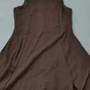 QINSEN Womens Crew Neck Tennis Dress Sleeveless Side Slit Golf Athletic Dress Build in Shorts with Pockets S