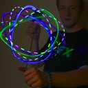 GloFX 6 Led Spinning Orbit: Pure Bliss Multicolor Pattern - Flow Rave Toy