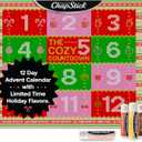 ChapStick Advent Calendar 2025  Cozy Countdown to Christmas, Variety 12-Pack Lip Balm Gift Set, Holiday Gifts for Women, Men, Teens, Coworkers, Grandpa & Grandma, 0.15 Oz Each