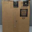 Mayfair Padded Toilet Seat with Chrome Hinges, Soft Vinyl over Wood Core Seat, Made in USA, Round, White (Elongated)