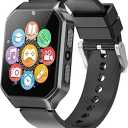 Smart Watch for Kid Age 4 5 6 7 8 9 10 Boys Girls Learning Toy with 26 Puzzle Game 1.69" Touch Screen HD Camera Video Music Player Alarm Clock Storybook Pedometer Christmas Birthday Gift Idea (black)