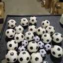 Vinsot 26 Packs Soccer Stress Balls Soccer Squeeze Balls Mini Foam Sport Playballs Anxiety Relief Toy for Hand Exercise Classroom Games Reward Party Gift (3.5 inch - 19 pcs. 2.5 inch - 7 pcs.)