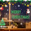 24 Sheets Large Letter Stickers 4 Inch Big Font 282 Pcs Glitter Alphabet Number Stickers Self Adhesive Stick on Letters for Poster Board Bulletin Board Mailbox Crafts Classroom Home Decor(Green)