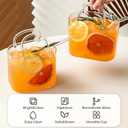 Glass Purse for Drinks Set of 4,26oz Unique Wine Glasses Purse Gifts for Women Party,Fish Bowl Vase,Creative Drinking Glass for Fruit Juice,Tea,Flowers