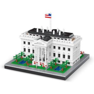 US White House Micro Mini Building Blocks Toys for Adult Perfect Replica Educational Fun Display-Worthy Masterpiece