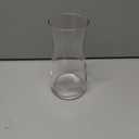 8 inch Clear Glass Flower Vases for Centerpiece Table Home Indoor Desk Decor,Ins Modern Boho Style Vase for Wedding Housewarming Gift (White)