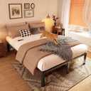 PRAISUN 4000LBS Queen Bed Frame with Charging Station, 14 inch Bedframe