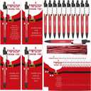 36 Sets Christmas Employee Appreciation Gifts Bulk, Santa Claus Sublimation Pens with Inspirational Ballpoint Pens and Christmas Thank You Cards for Coworker, Teacher, Staff, Office Team Gifts