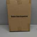 PXRACK Under Sink Organizer, Adjustable Height, 2-Pack 2 Tier Pull Out Under Cabinet Organizer, Slide Out Thickened Metal Under Sink Storage for Kitchen Bathroom Laundry Pantry Cabinet, L, White