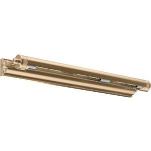 Kichler Kenton 30 Inch 3 Light Luxe Industrial Picture Light, in Champagne Bronze with Adjustable Shade, Wall Mount Horizontally, (30" W x 2.75" H), 52816CPZ