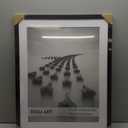 DOAI ART 22x28 Poster Frame Black without Mat or 18x24 with Mat - Polished Plexiglass for Wall Vertically or Horizontally Display - Wall Mounting Hardware Included
