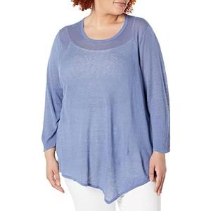 NIC+ZOE Women's Featherweight Angle Sweater, XL