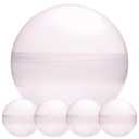 Big Claw Machine Capsules Clear Balls Plastic Sphere Large Party Favor Containers Round 5 pcs 6.3 inch - Jumbo Plastic Christmas Ornaments Extra Large Gift Box Craft Party Supplies Vending Capsules