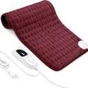 Electric Heating Pad with 6 Heat Settings, Auto Shut Off, Dry Electric Heating for Back Neck Knee Arms Legs Shoulder Heat Pads for Christmas Birthday Father Mother's Day, 24"x12"
