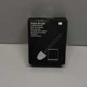 Sellemer Toilet Brush and Holder Set - Flexible Toilet Bowl Brush Head with Silicone Bristles, Compact Size for Storage and Organization, Ventilation Slots Base (1 Pack, Silver)