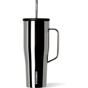 Corkcicle Cold Cup XL - Insulated Tumbler with Handle - Keeps Drinks Cold 12 Hours - Triple-Insulated - Spill-Proof Lid - Summer Drinkware Gift - Keeps Drinks Ice Cold - 30 oz - Tungsten