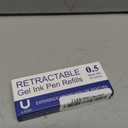 U-RIGHT 24 Pcs Retractable Blue Gel Ink Refills, 0.5 mm Point Blue Ink