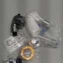 Sink Faucet Sprayer Hand Shower Sink Shower Hose Sprayer for Hair Washing,Rinser Set with Faucet Adapter, Shower Stand and Hose - for Utility Room, Bathroom, Laundry Tub