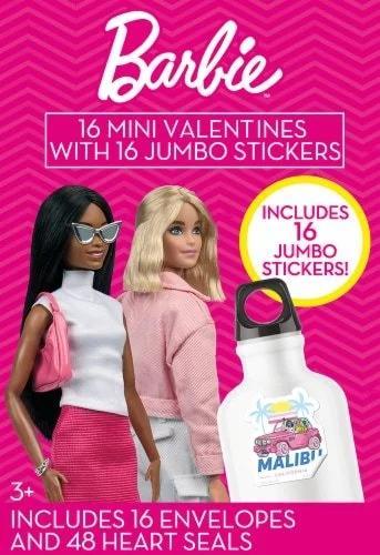 Exchange card Barbie Die Cut stickers 4 Pack