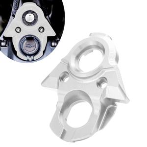 JFG RACING Ignition Key Switch Cover for Surron Light Bee,CNC Key Set Lock Cylinder Ring Trim for Dirt Bike Sur Ron Light Bee X and S/X160/X260-Silver