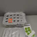 Stainless Steel Hydroponics Growing System Kits, Controlled Smart Indoor Garden with LED Grow Light Full Spectrum, 15 Pods Plant Germination Kit, with Quiet Pump,for Vegetables Herbs,Gardening Gifts (Silver)