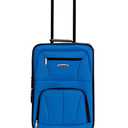 Rockland Journey Softside Upright Luggage Set,Expandable, Blue, 4-Piece (14/19/24/28)