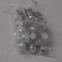60 Pcs Disco Ball Table Number Holders Silver Place Card with Swirl Wire Name Cards Photo Stand Clips Picture Holder for Display Wedding Party (4 Inch)