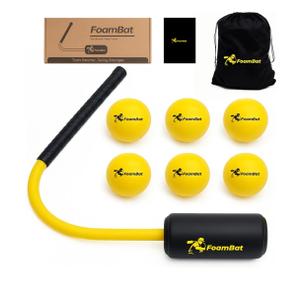 Baseball & Softball Rope Swing Trainer, 2026 Upgraded High-Density Foam Style Connection Batting Training Bat for Better Feedback, Indoor/Outdoor Hitting Practice Aid for Youth Beginners