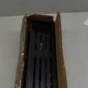 HuggieGems Metal 4 Pack Magnetic Spice Storage Rack Organizer for Refrigerator and Oven, Black Fridge Organizers and Storage