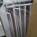 51" Extra Tall Cat Gate 30"-49.27" Wide, Auto Close, Pressure Mounted, for Cats & Small Dogs, Hallway, Stairs, Kitchen, Not Baby Gate,White