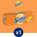 Sunkist Orange Soda, 12 fl oz cans, 12 pack (EXP 10/17/26)